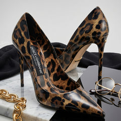 D&G Leopard Heel
