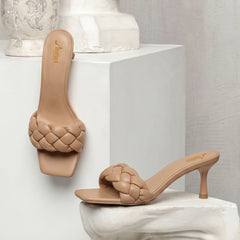 Woven Mule Leather