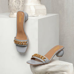 STEVE CHAIN BLOCK HEEL