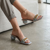 STEVE CHAIN BLOCK HEEL