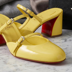 Yellow Sougoutin Court Shoes