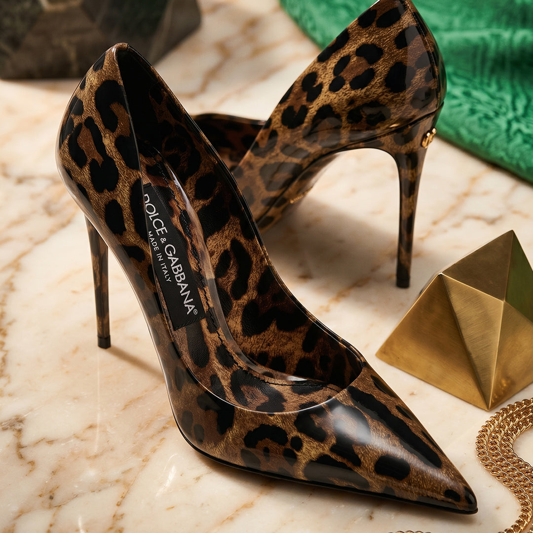 D&G Leopard Heel