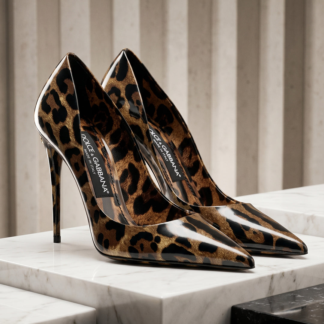 D&G Leopard Heel