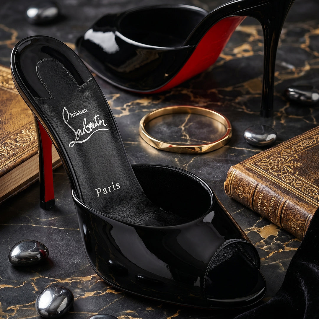 Black Sougoutin Heel