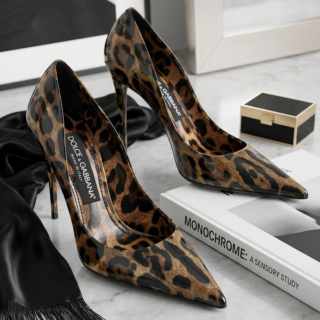 D&G Leopard Heel