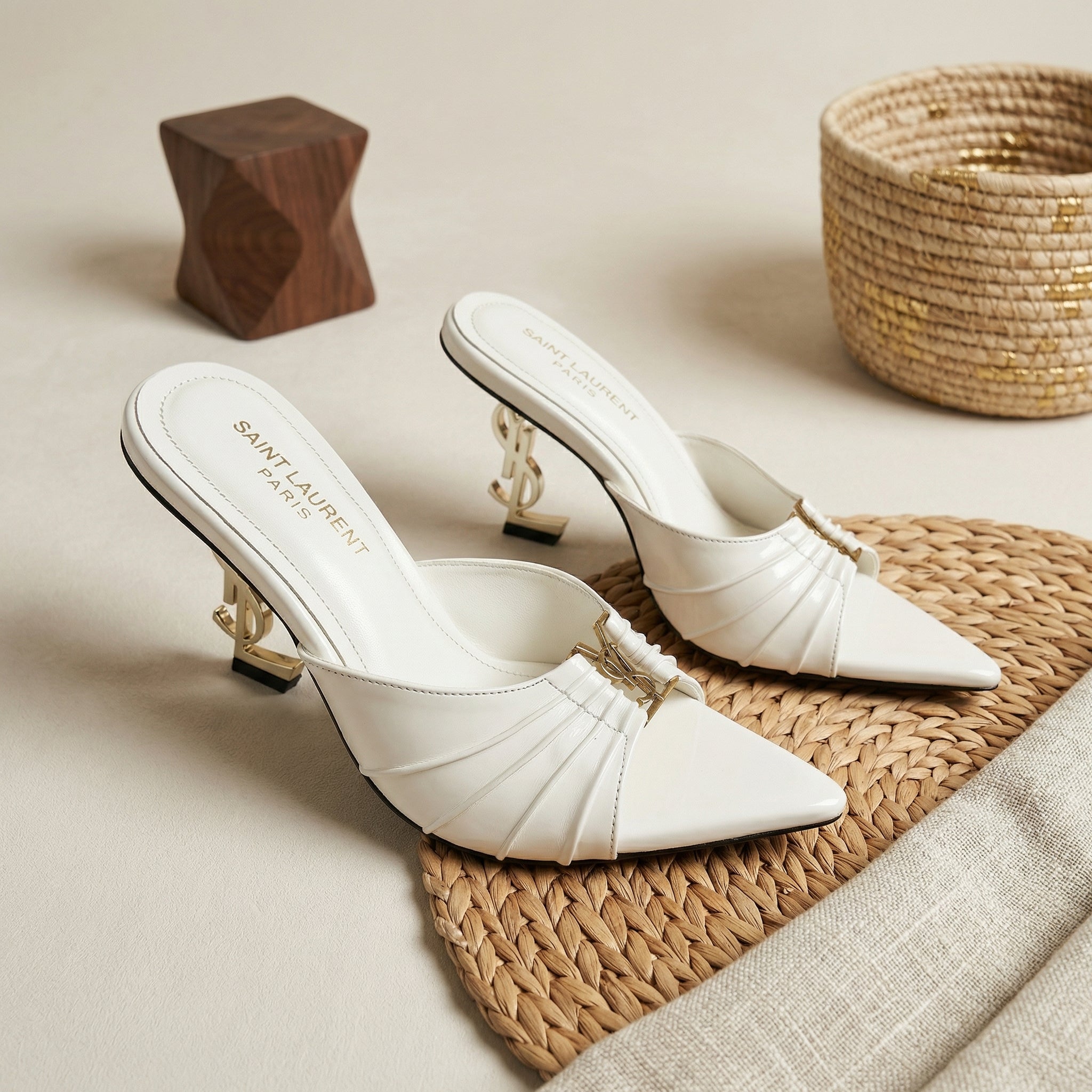 BABYLONE Patent Leather White