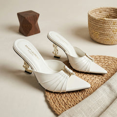 BABYLONE Patent Leather White
