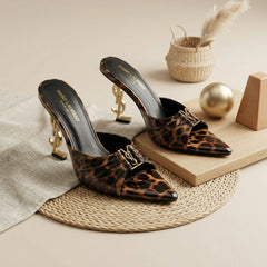 BABYLONE Patent Leather Leopard