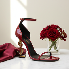 Maroon YSL Heel