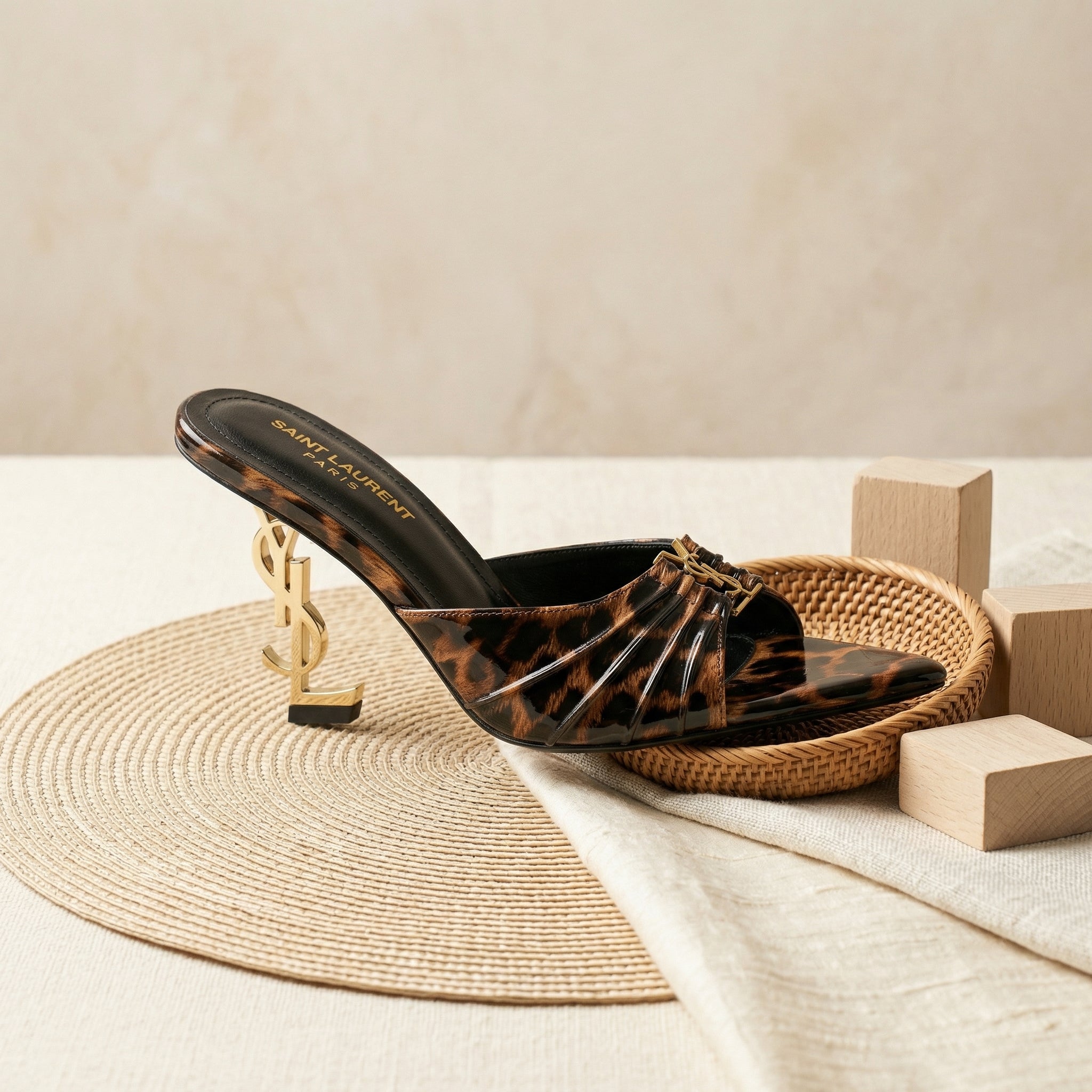 BABYLONE Patent Leather Leopard