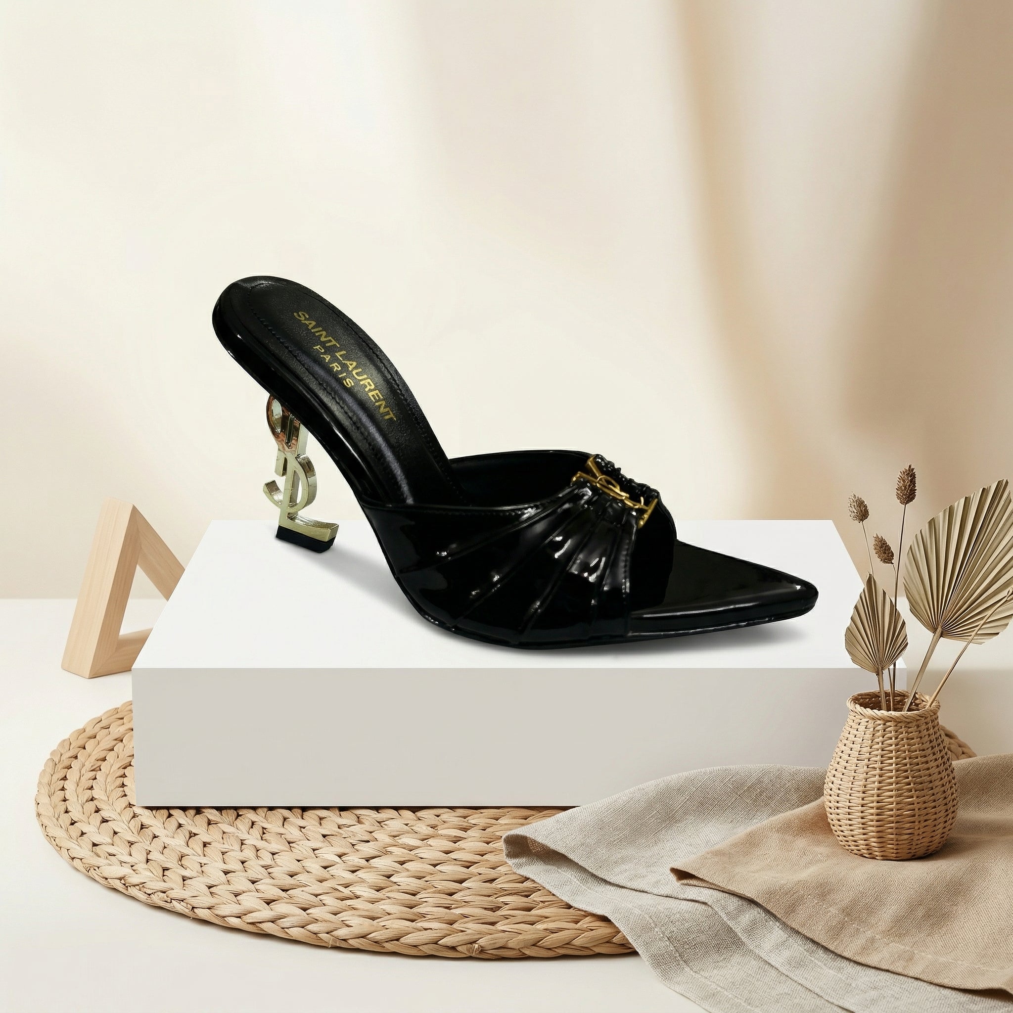 BABYLONE Patent Leather Black