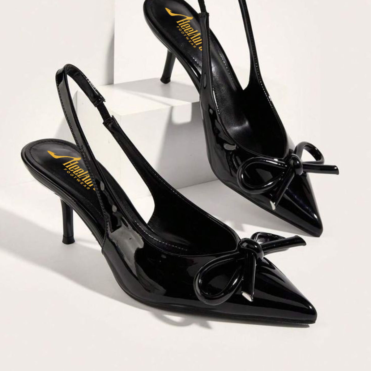 BLACK PUMP BOW