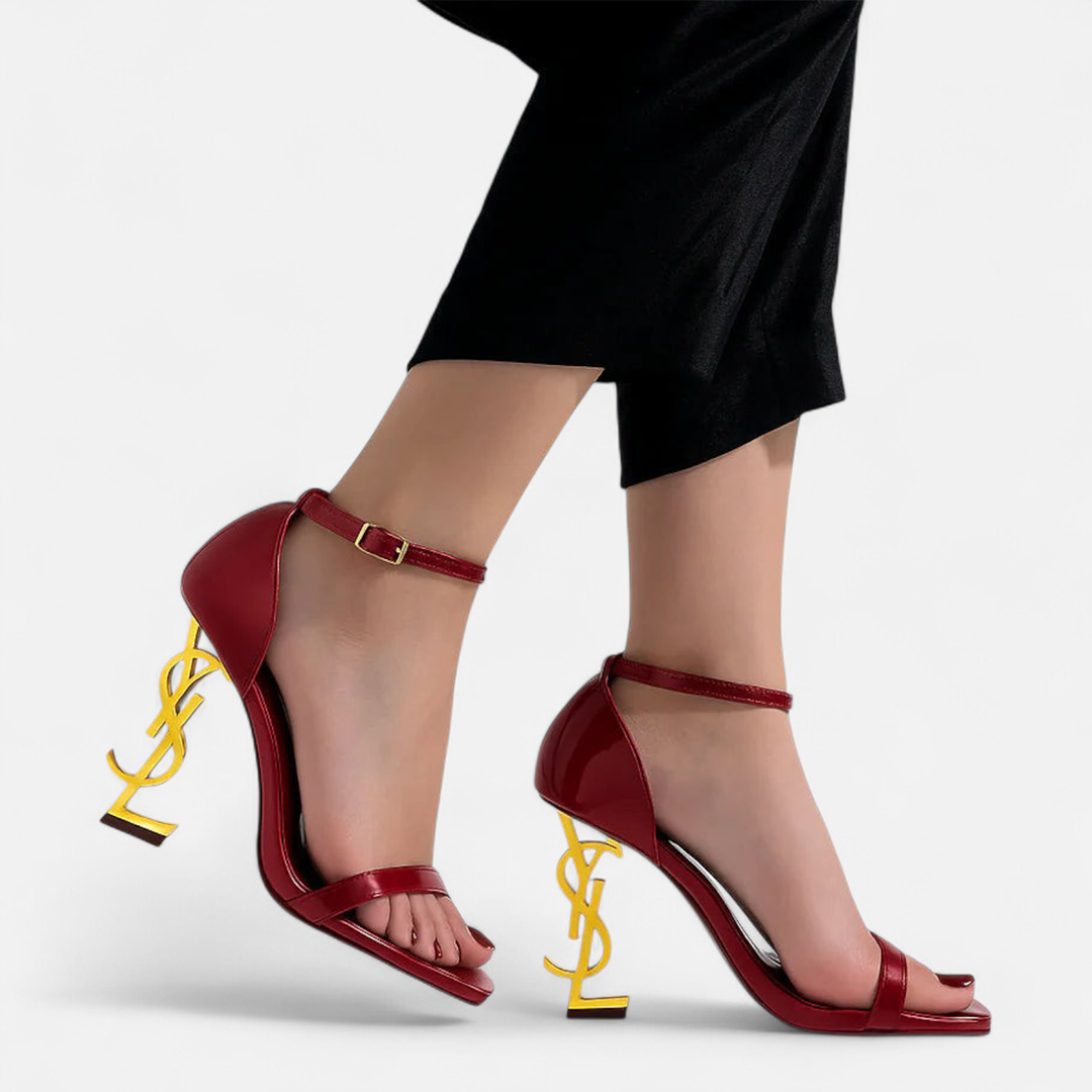 Maroon YSL Heel